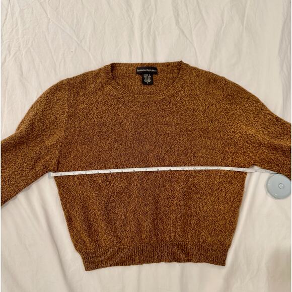 Banana Republic Wool Silk Blend Cropped Sweater Women's Small Quiet Luxury - Picture 6 of 14